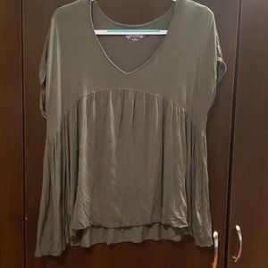olive babydoll top